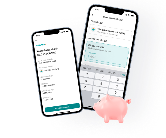 Rút gốc một phần từ khoản tiết kiệm online