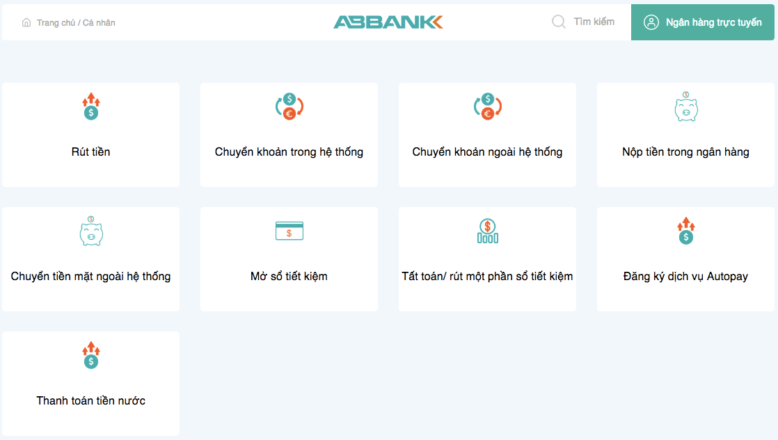 Đăng ký giao dịch trực tuyến Web Check-in tại ABBANK