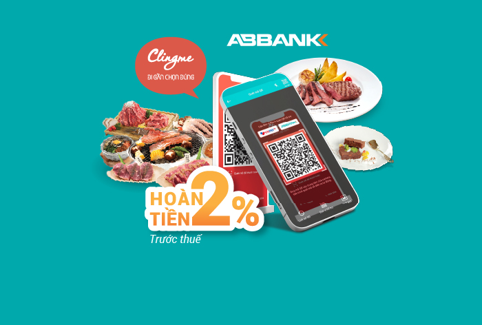 Mở AB DITIZEN quét QR CLINGME nhận hoàn tiền không giới hạn