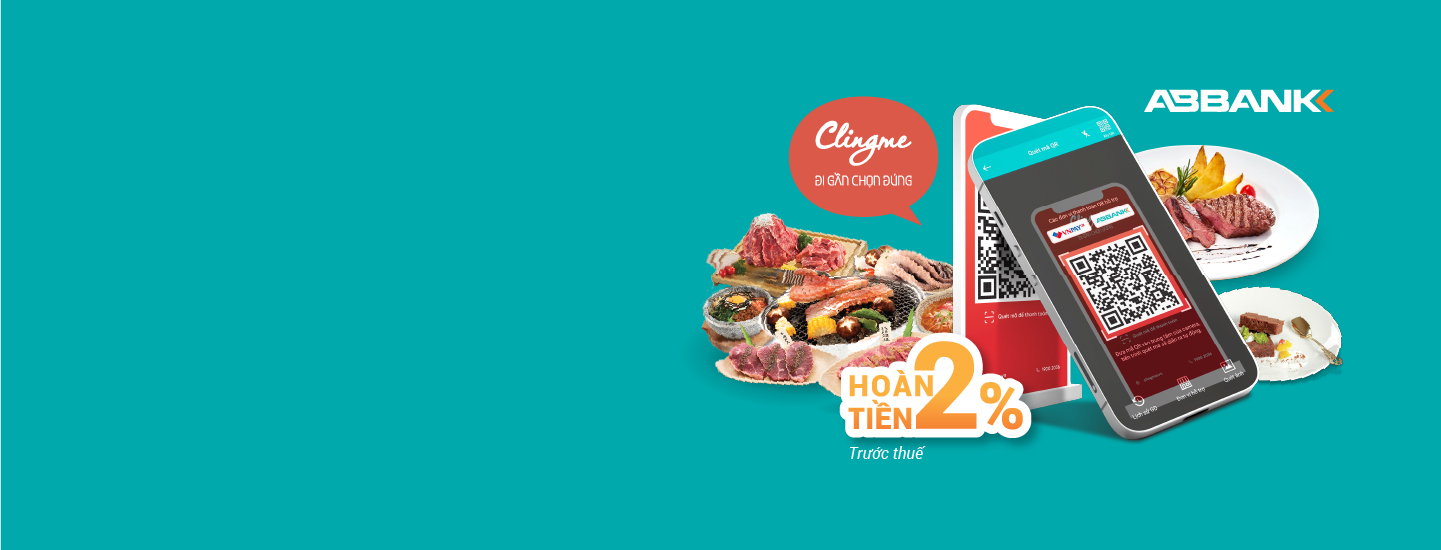 Mở AB DITIZEN quét QR CLINGME nhận hoàn tiền không giới hạn