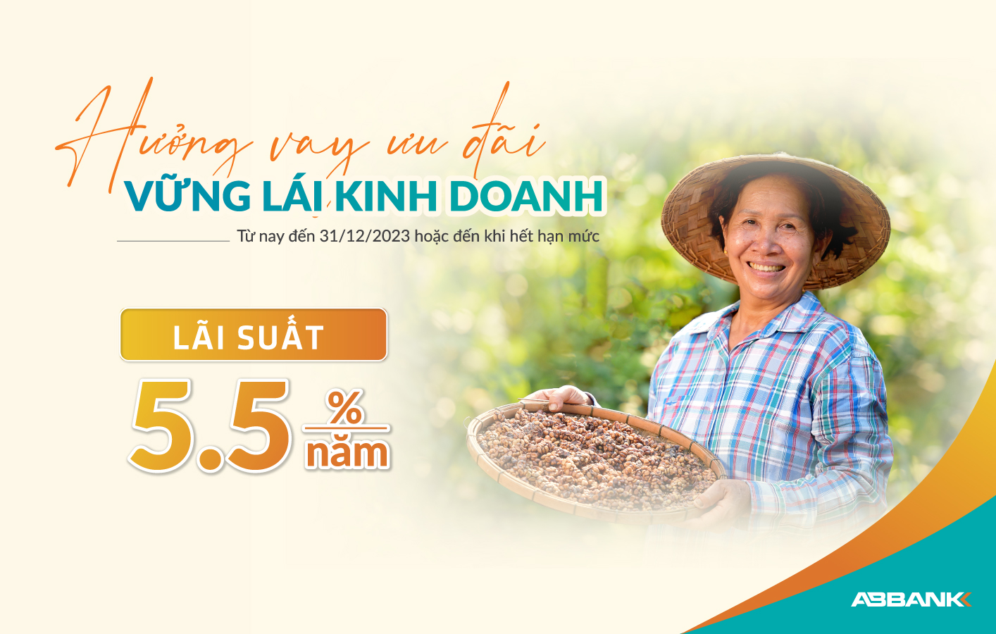 ABBANK ưu đãi lãi suất cho vay sản xuất kinh doanh chỉ 5,5%/năm