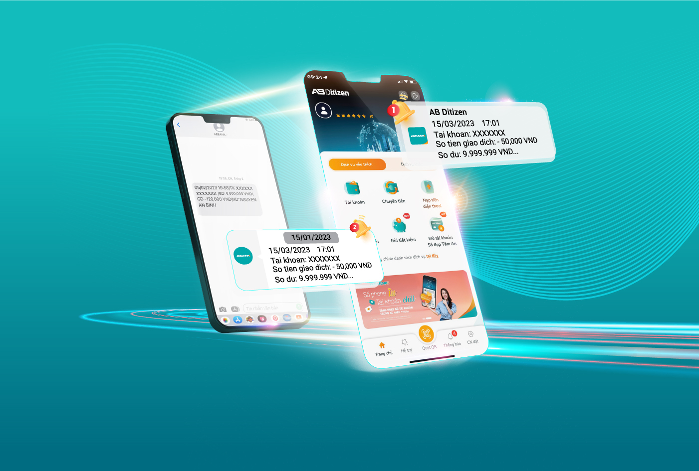 ABBANK CHUYỂN ĐỔI HÌNH THỨC THÔNG BÁO BIẾN ĐỘNG SỐ DƯ TÀI KHOẢN