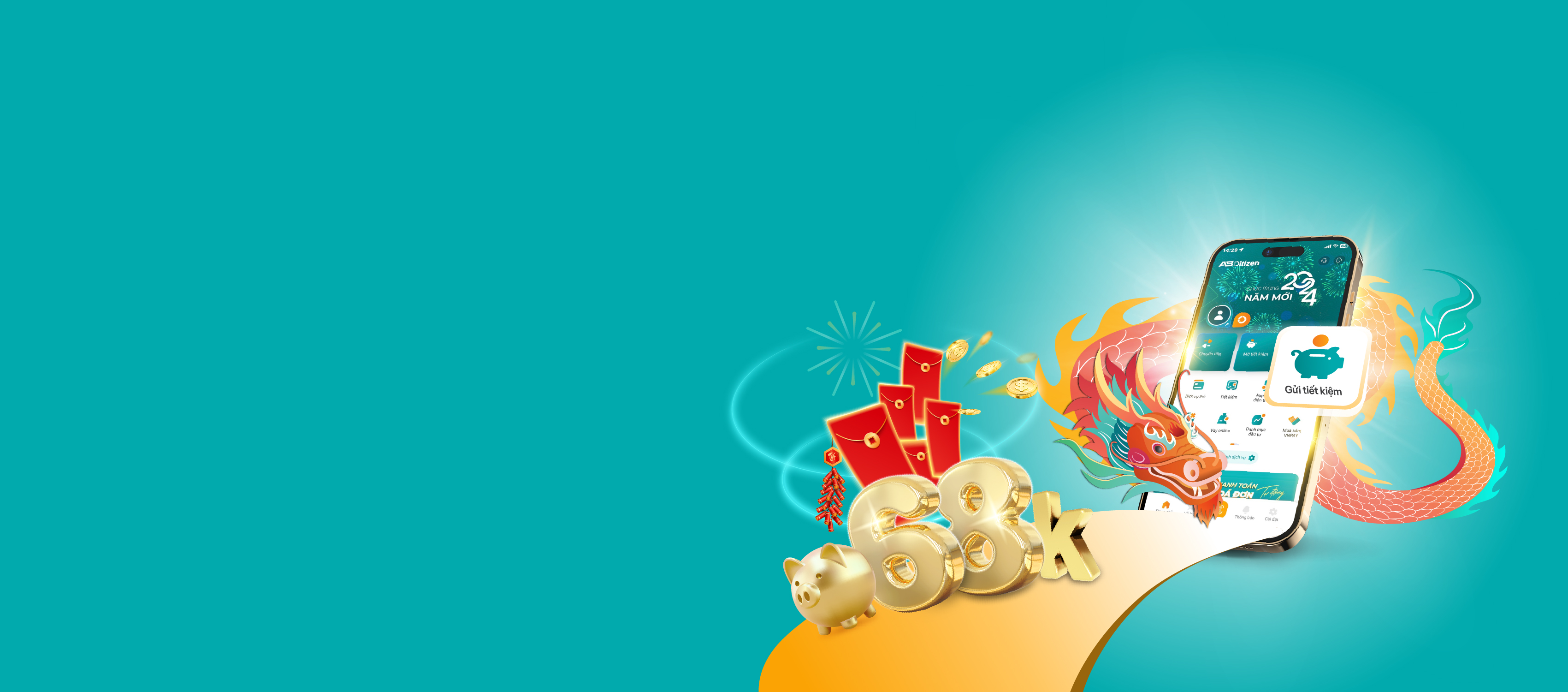 TIẾT KIỆM NĂM RỒNG - LÌ XÌ ĐẮC LỘC