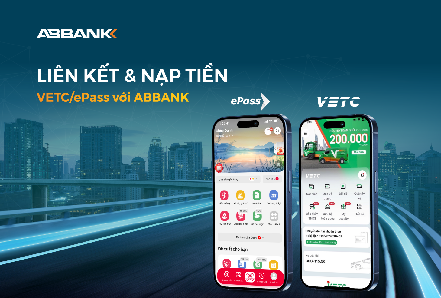 Chuyển đổi tài khoản giao thông VETC/ePass để thông suốt qua trạm ETC<br />  